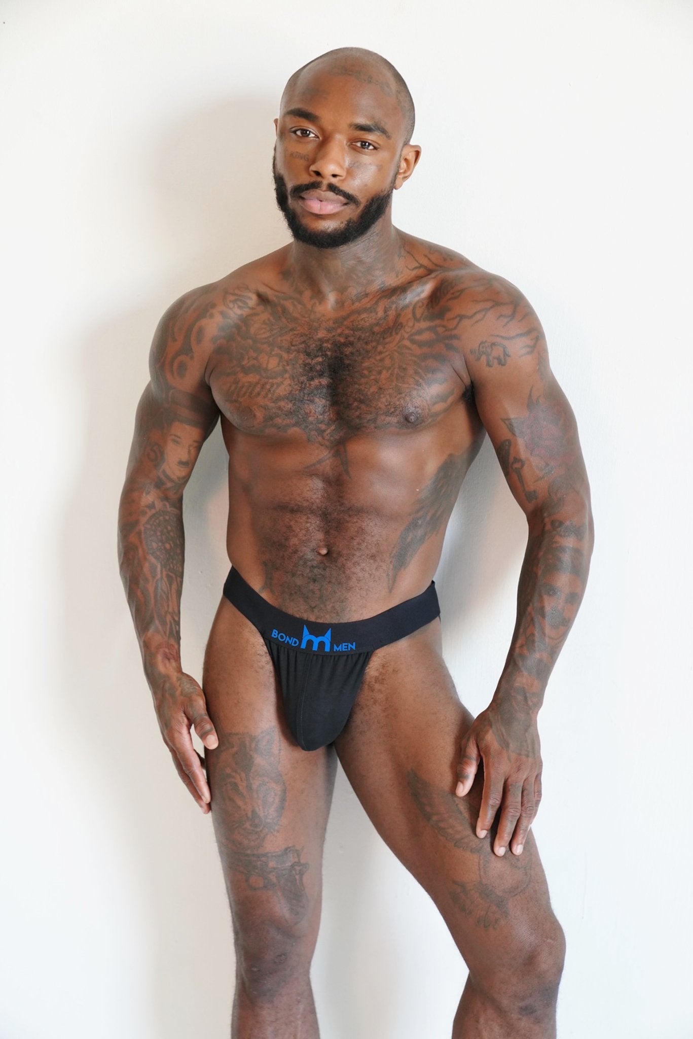 BondMen Black Men's Jockstrap Underwear Jock Straps Male Athletic Supporters for Men - TB-BondMenJock Straps