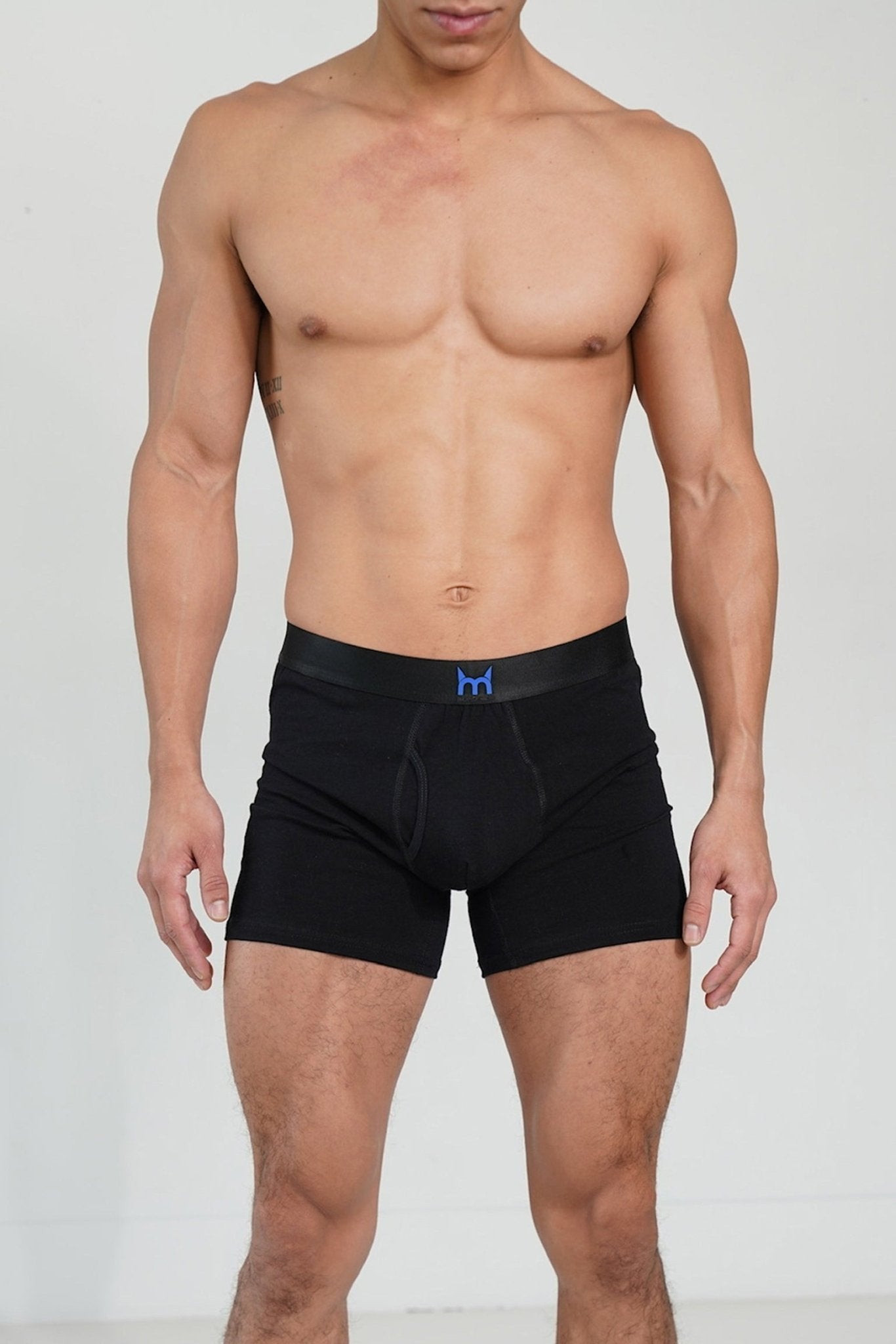 Black Boxer Briefs - TB-BondMen