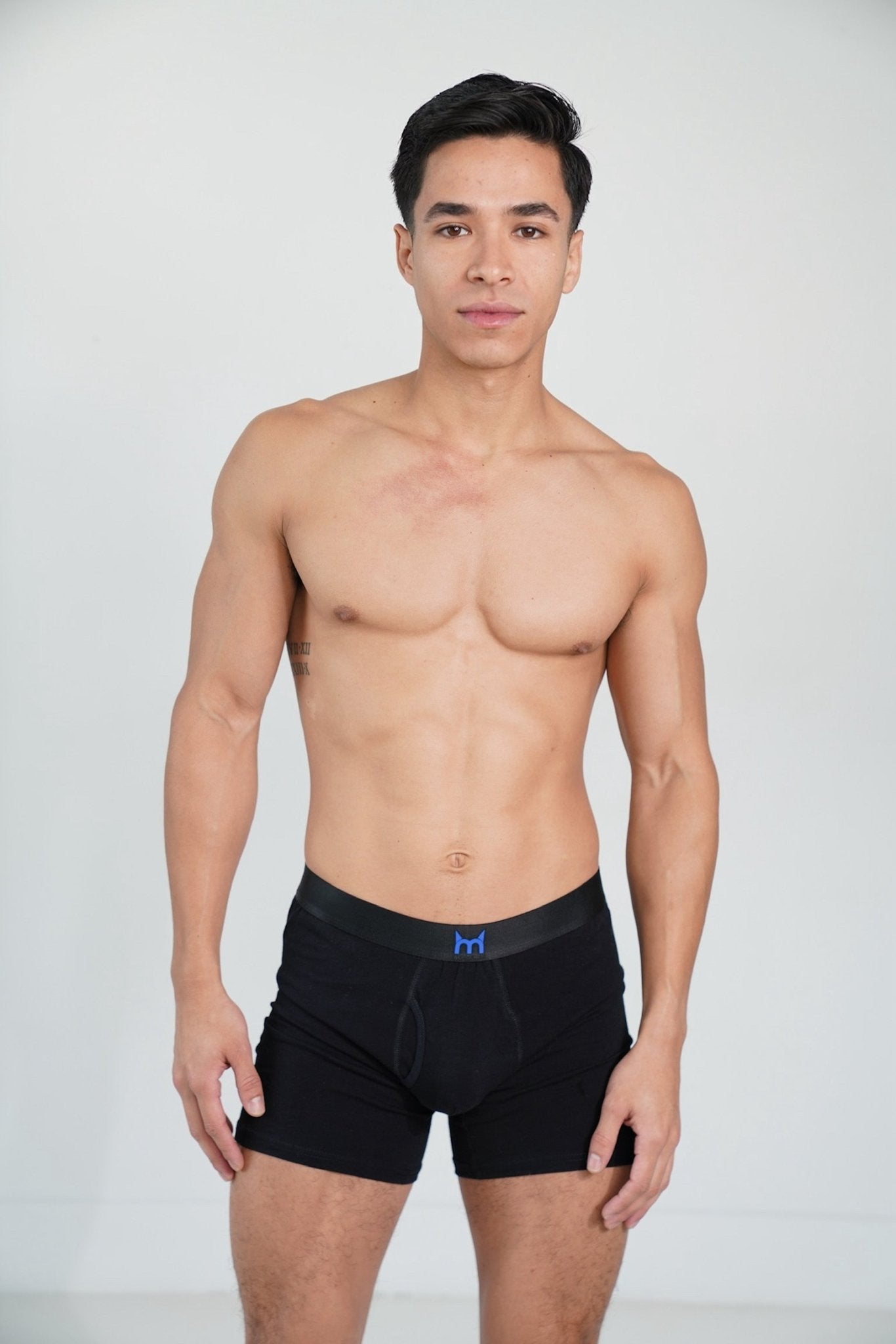 Black Boxer Briefs - TB-BondMen