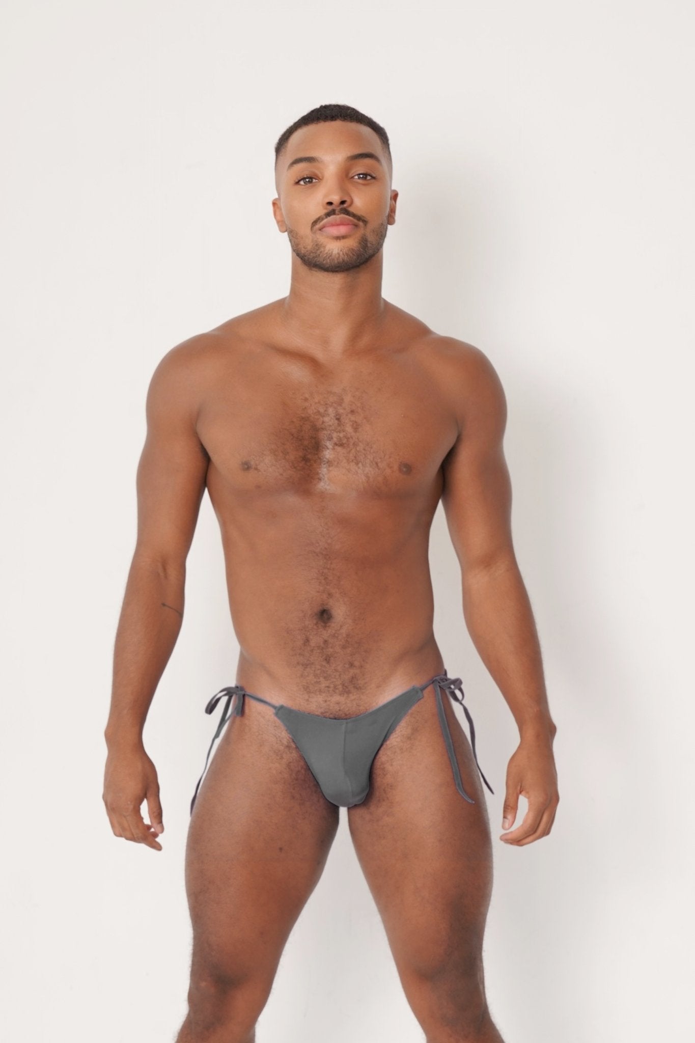 Men's Tie Side Gray Bikini - TB-BondMen underwear Gay men's underwear LGBTQ+ underwear Men's briefs Men's boxer briefs Jockstraps Thongs for men Pride underwear Men's lingerie Sexy men's underwear Designer men's underwear Comfortable men's underwear Men's swimwear Athletic men's underwear Fashion men's underwear Bulge enhancing underwear